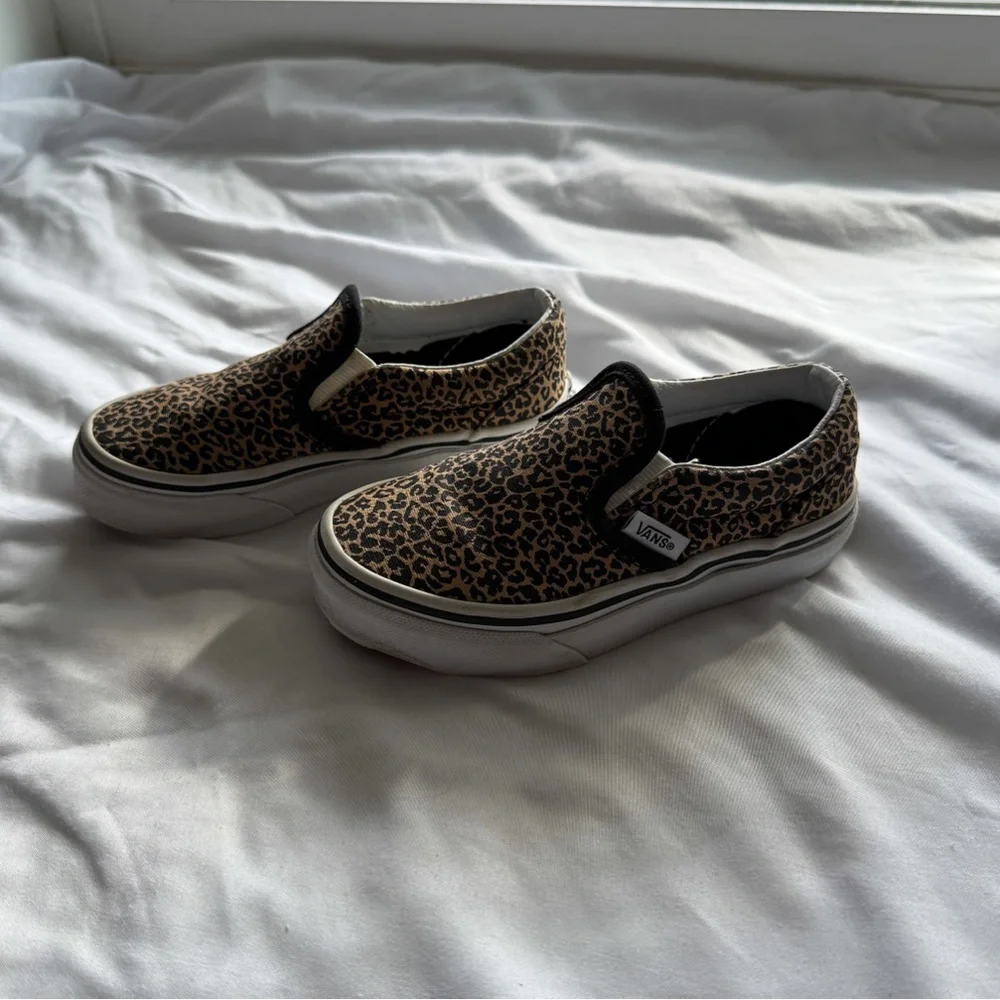 Vans Kids Leopard Slip-On Shoes